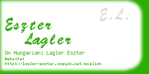 eszter lagler business card